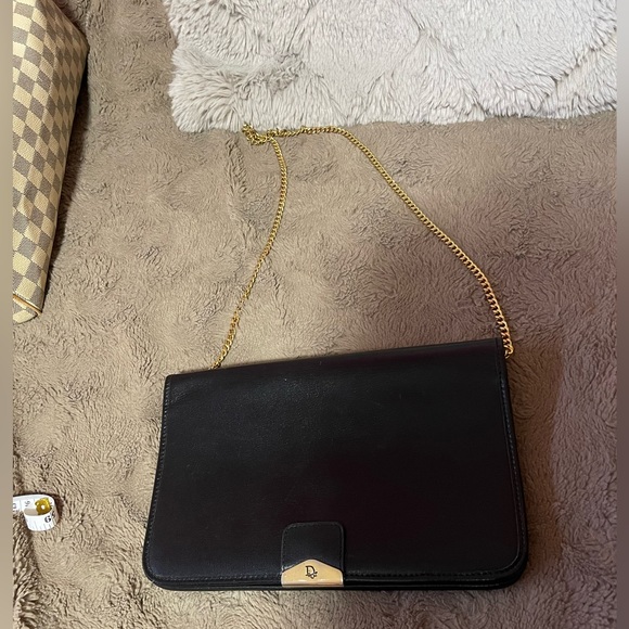 Christian Dior - chain sling black leather - Picture 2 of 10